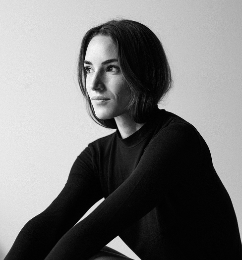 a girl image with black hoodie